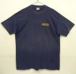 画像1: 90'S US COAST GUARD シングルステッチ 両面プリント 半袖 Tシャツ フェードネイビー USA製 (VINTAGE)