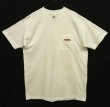 画像1: 90'S MARLBORO シングルステッチ 両面プリント ポケット付き 半袖 Tシャツ ホワイト USA製 (VINTAGE)