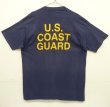 画像4: 90'S US COAST GUARD シングルステッチ 両面プリント 半袖 Tシャツ フェードネイビー USA製 (VINTAGE)