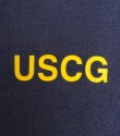 画像3: 90'S US COAST GUARD シングルステッチ 両面プリント 半袖 Tシャツ フェードネイビー USA製 (VINTAGE)