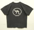 画像4: 90'S CAMEL シングルステッチ 両面プリント ポケット付き 半袖 Tシャツ フェードブラック USA製 (VINTAGE)