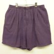 画像1: 90'S PATAGONIA "MONDOS SHORTS" 雪無しタグ ドローコード付き ツータックショーツ パープルチェック (VINTAGE)