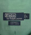 画像2: 90'S RALPH LAUREN "CALDWELL"  リネン 半袖 オープンカラーシャツ ミントグリーン (DEADSTOCK)