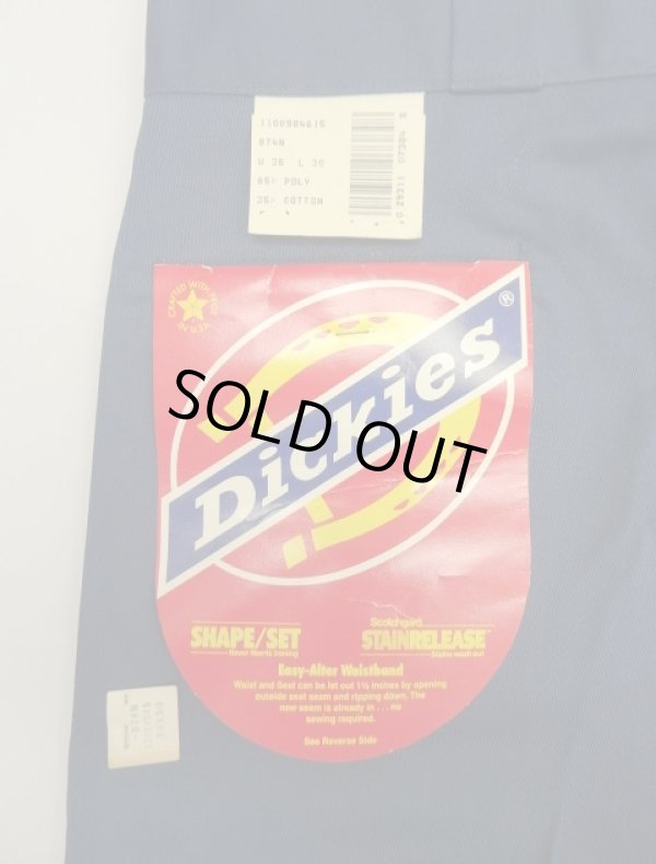 画像2: 80'S DICKIES 874 チビタグ ワークパンツ ネイビー W36L30 USA製 (DEADSTOCK)