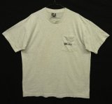 画像: 90'S L&M PAVING INC シングルステッチ 両面プリント ポケット付き Tシャツ アッシュグレー USA製 (VINTAGE)