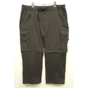 画像: BC CLOTHING "2WAY" ストレッチナイロン カーゴパンツ＆ショーツ ダークチャコール (USED)