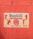 画像2: 50'S DUNHILL SPORTSWEAR レーヨン 長袖 オープンカラーシャツ レッド/カスリ (VINTAGE)