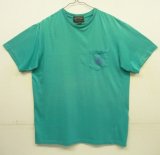 画像: 90'S RALPH LAUREN "POLO COUNTRY" シングルステッチ ポケット付き 半袖 Tシャツ グリーン (VINTAGE)