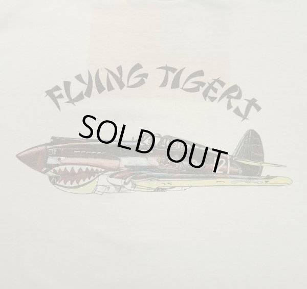 画像3: 80'S AVG "FLYING TIGERS" シングルステッチ 両面プリント Tシャツ ホワイト USA製 (VINTAGE)