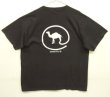 画像4: 90'S CAMEL シングルステッチ 両面プリント 半袖 Tシャツ ブラック USA製 (VINTAGE)