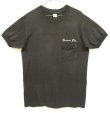 画像1: 90'S MARK'S WORK WAREHOUSE シングルステッチ 袖リブ付き ポケット付き Tシャツ ブラック カナダ製 (VINTAGE)