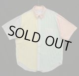 画像: 90'S BROOKS BROTHERS "FUN SHIRT" ポプリン 半袖 BDシャツ クレイジーストライプ USA製 (VINTAGE)