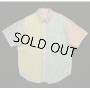 画像: 90'S BROOKS BROTHERS "FUN SHIRT" ポプリン 半袖 BDシャツ クレイジーストライプ USA製 (VINTAGE)