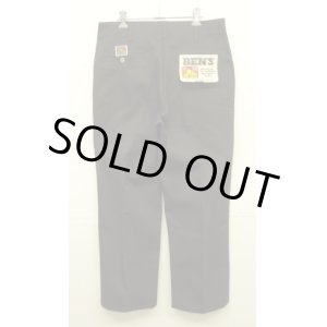 画像: 90'S BEN DAVIS "FRISCO PANTS" フリスコパンツ ブラック W33 USA製 (DEADSTOCK)