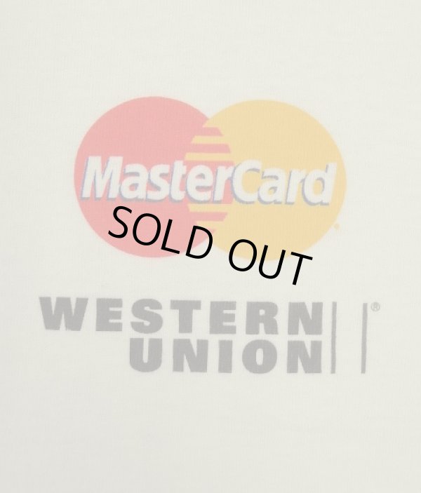 画像3: 90'S MASTER CARD & WESTERN UNION 両面プリント 半袖 Tシャツ ホワイト (VINTAGE)