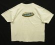 画像1: 90'S PATAGONIA オーバルロゴ バックプリント 半袖 Tシャツ ホワイト USA製 (VINTAGE)