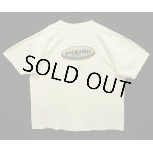 画像: 90'S PATAGONIA オーバルロゴ バックプリント 半袖 Tシャツ ホワイト USA製 (VINTAGE)