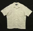 画像1: 90'S RALPH LAUREN "CALDWELL" コットン 半袖 オープンカラーシャツ ホワイト パッチワーク (VINTAGE)