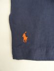 画像3: 90'S RALPH LAUREN "CALDWELL" シルクリネン 裾ロゴ 半袖 オープンカラーシャツ ダークネイビー (VINTAGE)