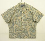 画像: 90'S RALPH LAUREN "CLAYTON" リネン/コットン 半袖 オープンカラーシャツ フローラル柄 (VINTAGE)