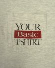 画像3: 90'S BASIC CIGARETTES "YOUR BASIC T-SHIRT" シングルステッチ ポケット付き Tシャツ アッシュグレー USA製 (VINTAGE)