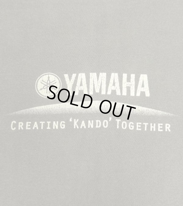 画像3: 90'S YAMAHA "CREATING KANDO TOGETHER" 両面プリント 半袖 Tシャツ フェードブラック (VINTAGE)