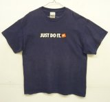 画像: 00'S NIKE "JUST DO IT." ボックスロゴ 半袖 Tシャツ ネイビー (VINTAGE)