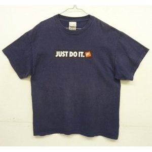 画像: 00'S NIKE "JUST DO IT." ボックスロゴ 半袖 Tシャツ ネイビー (VINTAGE)