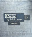 画像2: 90'S RALPH LAUREN "EMMOS" チンスト＆マチ付き シャンブレー ワークシャツ ブルー (VINTAGE)