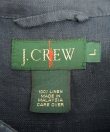 画像2: 90'S J.CREW 旧タグ リネン バンドカラーシャツ ダークネイビー (VINTAGE)