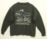 画像: 90'S POLICE WINTER OLYMPIC シングルステッチ 長袖 Tシャツ フェードブラック (VINTAGE)