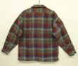 画像4: 70'S PENDLETON "BOARD SHIRT" ウール オープンカラーシャツ チェック柄 USA製 (VINTAGE)