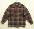 画像1: 70'S PENDLETON "BOARD SHIRT" ウール オープンカラーシャツ チェック柄 USA製 (VINTAGE)