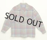 画像: 70'S PENDLETON "BOARD SHIRT" ウール オープンカラーシャツ チェック柄 USA製 (VINTAGE)