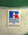 画像2: 90'S RUSSELL ATHLETIC ダブルネック カラーブロック スウェットシャツ アッシュグレー/グリーン USA製 (VINTAGE)