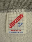 画像2: 80'S JERZEES "OLD POSTMEN NEVER DIE" ハンドペイント ラグランスリーブ スウェットシャツ ヘザーグレー USA製 (VINTAGE)