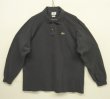 画像1: 80'S CHEMISE LACOSTE 長袖 ポロシャツ チャコールヘザー フランス製 (VINTAGE)