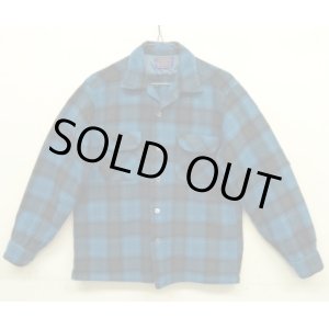 画像: 60'S PENDLETON "BOARD SHIRT" ウール オープンカラーシャツ オンブレチェック USA製 (VINTAGE)