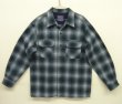 画像1: 90'S PENDLETON "BOARD SHIRT" ウール オープンカラーシャツ オンブレチェック メキシコ製 (DEADSTOCK)