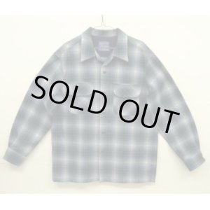 画像: 90'S PENDLETON "BOARD SHIRT" ウール オープンカラーシャツ オンブレチェック メキシコ製 (DEADSTOCK)