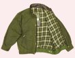 画像3: 90'S BARBOUR 3クレスト 旧タグ "WAX COTTON BLOUSON" 襟レザー ショート丈 オイルドジャケット オリーブ イングランド製 (VINTAGE)