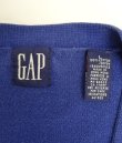 画像2: 90'S GAP 旧タグ コットン ドロップショルダー カーディガン ブルー (VINTAGE)