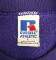 画像2: 90'S RUSSELL ATHLETIC "ウイングフット" 前Vガゼット付き クルーネック スウェットシャツ グレープ USA製 (VINTAGE)