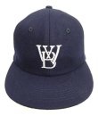 画像2: WOODBLOCK "CLASSIC WB LOGO WOOL CAP" NAVY (VINTAGE)