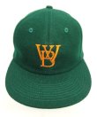 画像2: WOODBLOCK "CLASSIC WB LOGO WOOL CAP" GREEN (VINTAGE)