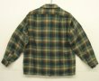 画像3: 70'S PENDLETON "BOARD SHIRT" ウール オープンカラーシャツ チェック柄 USA製 (VINTAGE)