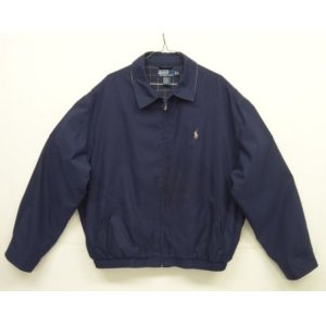 画像: 90'S RALPH LAUREN チンスト付き ドリズラージャケット ネイビー (VINTAGE)