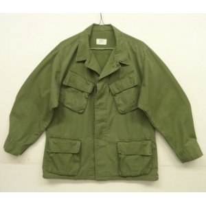 画像: 60'S アメリカ軍 US ARMY "JUNGLE FATIGUE" リップストップ ファティーグジャケット M-SHORT (VINTAGE)