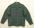 画像1: 60'S PENDLETON "SIR PENDLETON" ウール 長袖 オープンカラーシャツ チェック柄 USA製 (MINT CONDITION)