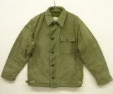 画像: 80'S アメリカ軍 US NAVY "A-2" デッキジャケット ミリタリーグリーン (VINTAGE)